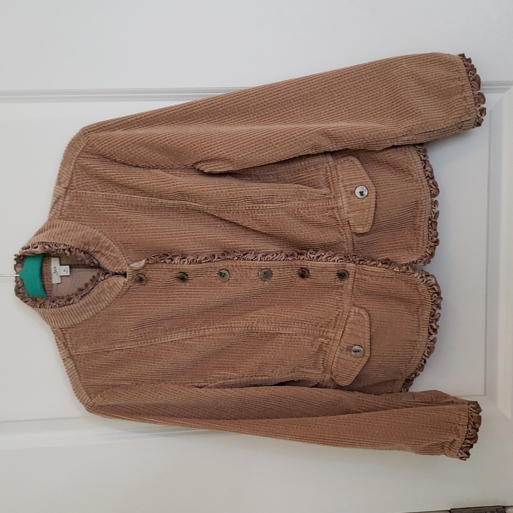 J Jill Women's Light Brown/Taupe Corduroy Blazer - Size M